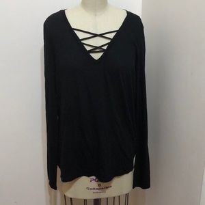 Michael Stars Black Knit Top